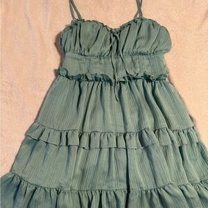 Wild Fable Green Sleeveless Sundress Spaghetti Strap
